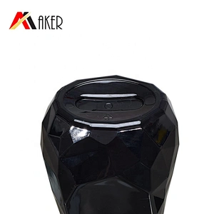 Special shape black luxury 500ml plastic pet shampoo bottle with black lotion pump