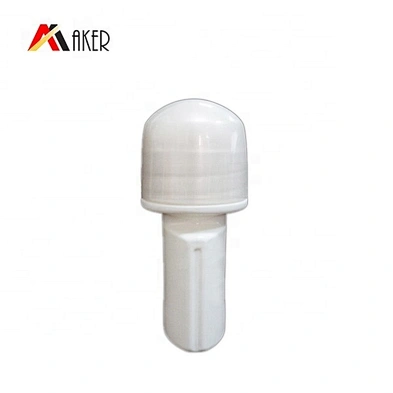 50ml white empty PP plastic oval deodorant roll on bottle