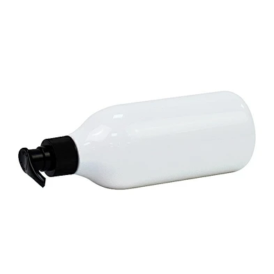 White 480ml Plastic PET Boston Round Hand Sanitizer Biodegradable Lotion Bottle