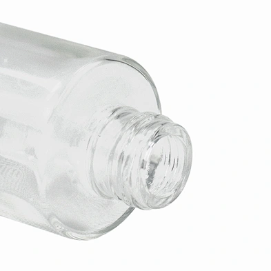 cosmetic glass message oil bottle essential oil packaging personal care serum clear child proof dropper glass bottle