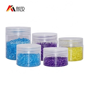 China supplier round 40ml clear PET plastic cosmetic packaging cream jar with air tight lid
