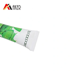 New arrival 25ml round LDPE plastic cosmetic eye cream tube packaging with roller ball and screw cap