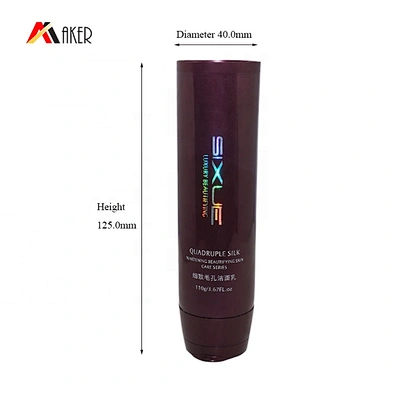 Custom 100ml LDPE Plastic Cosmetic Face Wash Cream Soft Tubes Packaging with Plastic Flip Top Cap