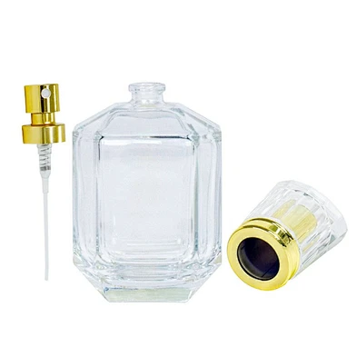 factory custom transparent frence classical luxe belle flacon parfum 100ml glass perfume bottle