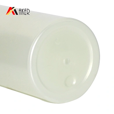 250ml empty pearlescent effect plastic cosmetic lotion bottle with black screw lid