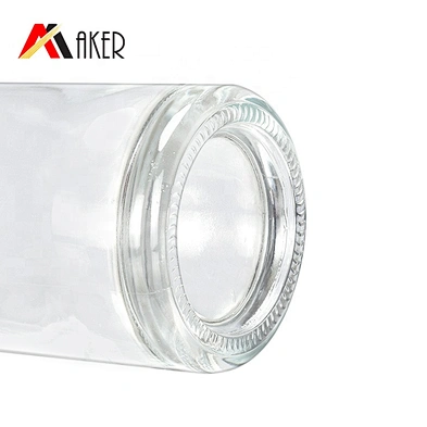 2020 New arrival hot design empty clear 750ml boston round shape glass wine bottles with cork