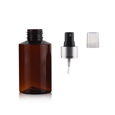 Empty fine water mist PET 50ml 100ml 150ml 200ml dark green amber plastic body spray bottle