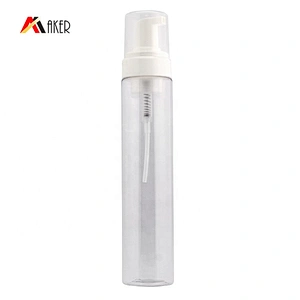Factory price new style 350ml clear PET plastic empty foam dispenser bottle wholesale