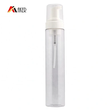 Factory price new style 350ml clear PET plastic empty foam dispenser bottle wholesale