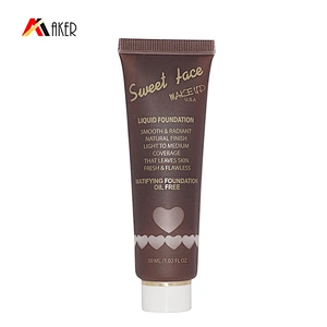 25ml Soft touch cosmetic BB cream liquid foundation tube packaging with screw cap