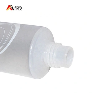 Custom design 35ml round clear cosmetic hand cream plastic tube packaging with screw cap