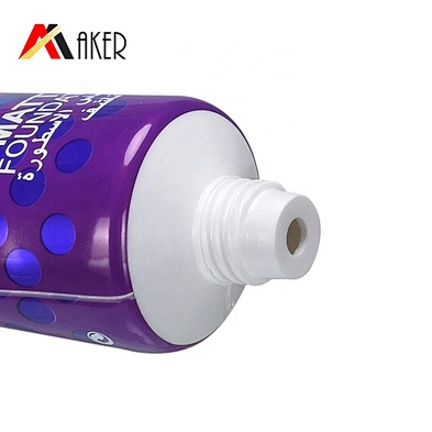 70ml aluminum laminated plastic empty round cosmetic hand cream tube with cap