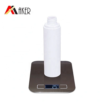 Factory in stock wholesale price round shape PET plastic cosmetic 150ml empty spray white bottle