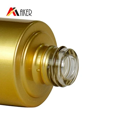 60ml black gradient gold cosmetic packaging personal skincare cream lotion pump glass bottle