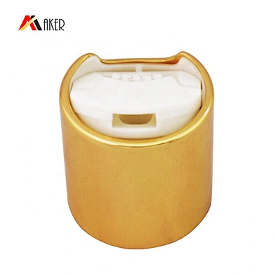 Wholesale 100ml PE plastic cosmetic sunscreen lotion bottle with gold aluminum covered disc cap