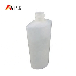 Flat shape pearlized white 250ml PE plastic body lotion bottle with disc top cap