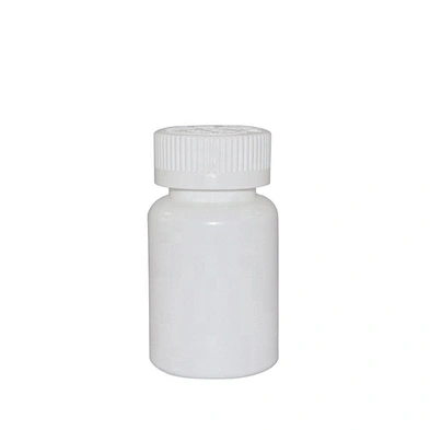 70ml white empty HDPE plastic medicine pill capsule bottle for pharmacy