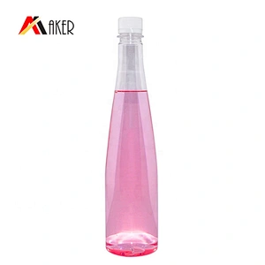 Wholesale price 600ml clear PET bpa free water bottle with tamper proof screw cap