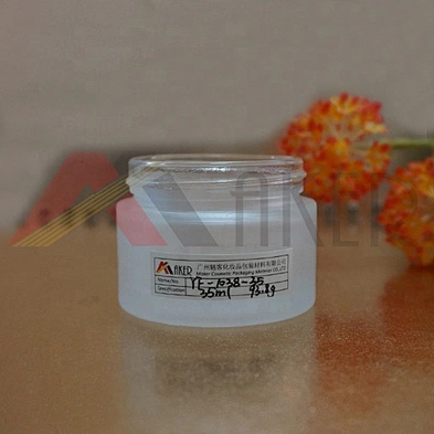 Customized 20ml 30ml 50ml Frosted Cosmetic Glass Cream Jar Bottle