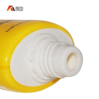 Wholesale 30ml empty oval  LDPE plastic cosmetic hand cream face cream soft tube packaging with plastic flip top cap