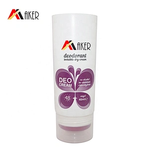 Customized empty round shape plastic 40ml cosmetic cream tube packaging
