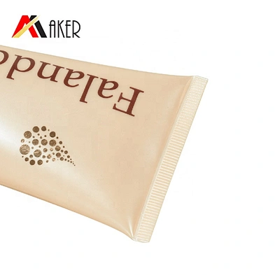 2019 latest empty 100ml round cosmetic LDPE plastic cream soft tube packaging with screw cap