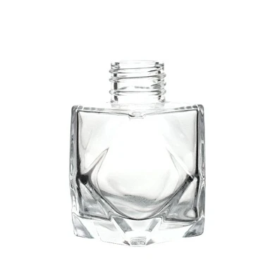 Factory Custom High Quality 100ml Damond Shape Aromatherapy Oil Diffuser Gass Bottle For Hotel Decor