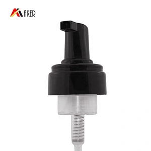 Hot sale 150ml semi-transparent frosted brown PET plastic cleanser facial foam pump bottle with black plastic foam pump