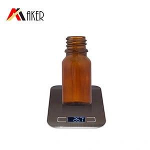 Wholesale round 10 ml amber essential oil glass serum dropper bottle