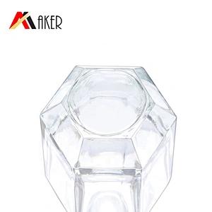 China supplier new special shape empty 50ml luxury crystal glass perfume bottle with sprayer