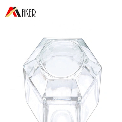 China supplier new special shape empty 50ml luxury crystal glass perfume bottle with sprayer
