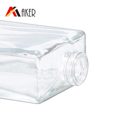 Glass Perfume Bottle Mist Sprayer Manufacturer 50ml Square Clear Crystal with Gold Aluminum Crystal White Material Personal Care