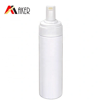Hot sale 100ml 120ml 150ml 200ml empty white PET plastic foam soap dispenser pump bottle with foam pump and cover cap
