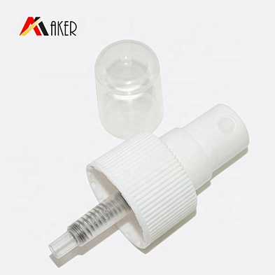 Factory price 20 410 24 410 PP white plastic mist sprayer with half PP plastic transparent cap