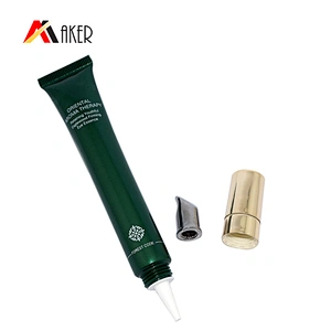 2020 Customized design empty 20ml green LDPE plastic cosmetic packaging eye cream tube