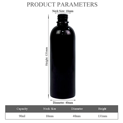 guangzhou factory 90ml 3oz dropper bottle personal care packaging black boston glass bottle for essential oil