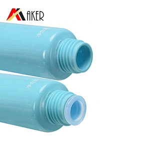 Oval 10ml Cosmetic Lip Gloss Tube Packaging Blue 2.5 Layer for Cosmetic Tubes Plastic Brush Screw Cap Wholesale LDPE