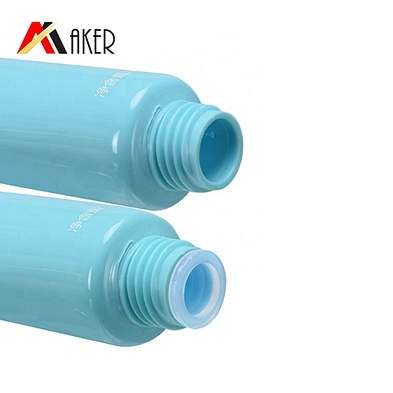 Oval 10ml Cosmetic Lip Gloss Tube Packaging Blue 2.5 Layer for Cosmetic Tubes Plastic Brush Screw Cap Wholesale LDPE