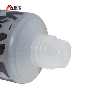 Factory empty 40ml LDPE plastic liquid foundation cosmetic tube packaging with white plastic double wall screw cap