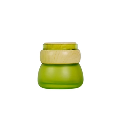 factoty custom luxury personal care 1oz 30g cosmetic jars care packaging lotion cream glass jar set