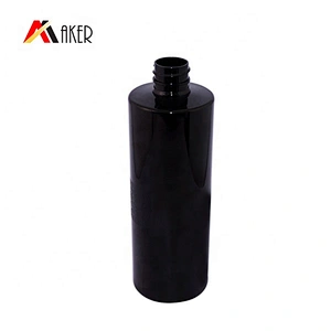 wholesale products china Customized cylinder 500ml white black plastic PET lotion bottle with pump