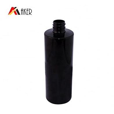 wholesale products china Customized cylinder 500ml white black plastic PET lotion bottle with pump