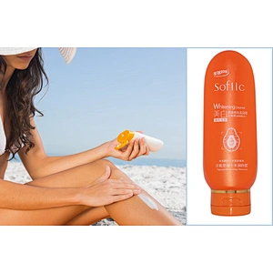 2019 Newest design 140ml hdpe empty refillable plastic sunscreen lotion bottle packaging
