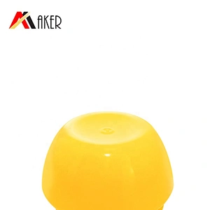 Hot sale yellow pp plastic small 10ml skin care cosmetic cream jar