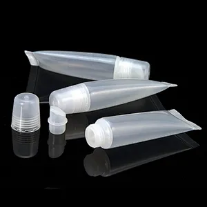 OEM Empty Printing LOGO 5ml  10ml LDPE  soft tube packaging with screw cap  for lip gloss