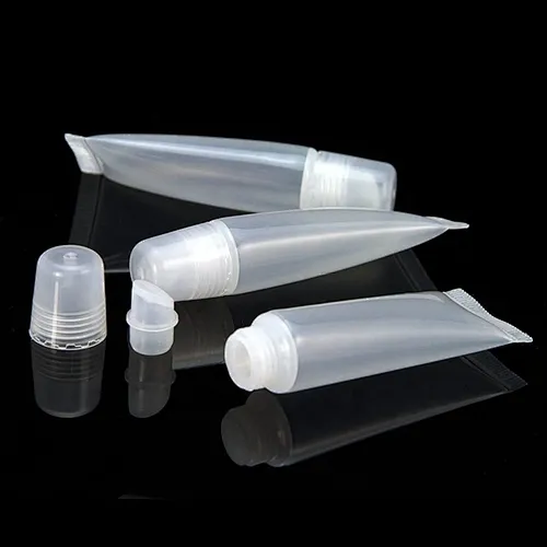 OEM Empty Printing LOGO 5ml  10ml LDPE  soft tube packaging with screw cap  for lip gloss