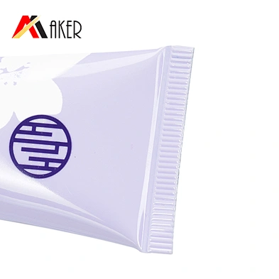 Factory wholesale purple color empty round lotion cosmetic hand cream tube packaging with screw cap