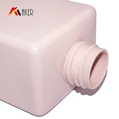empty 450ml pink plastic pet beauty packaging body wash bottle