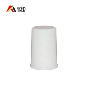 Empty 10ml round white color cosmetic plastic circle eye cream tube packaging with screw cap
