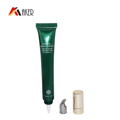 2020 Customized design empty 20ml green LDPE plastic cosmetic packaging eye cream tube